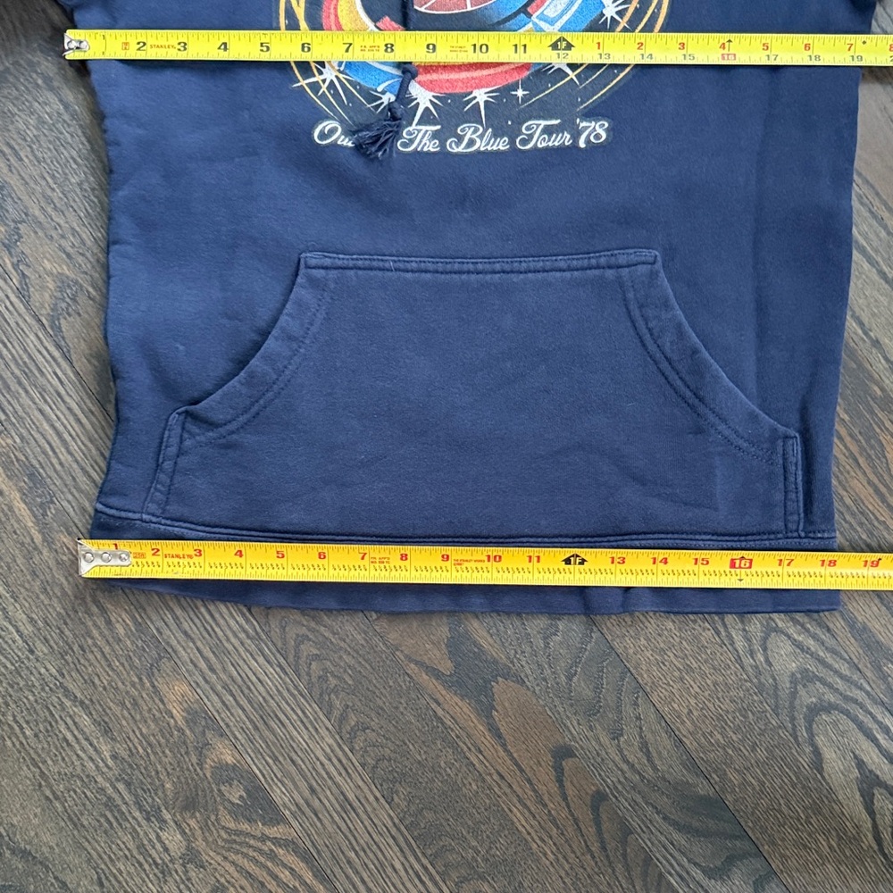 Electric Light Orchestra ELO “Out of the Blue Tour 78” Navy Blue Pullover Hoodie - Picture 11 of 16